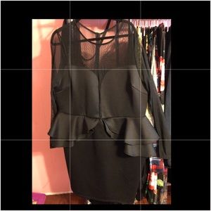 Sexy plus size  black dress only worn once